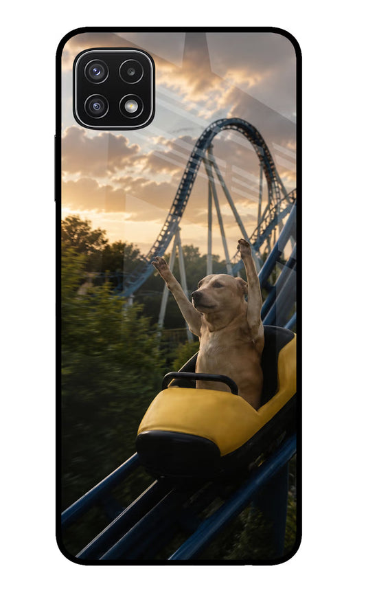 Rollercoaster Dog Samsung A22 5G Glass Case