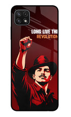 Bhagat Singh Revolution Samsung A22 5G Glass Case