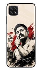 Chandrashekhar Azad Fearless Samsung A22 5G Glass Case