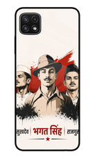 Bhagat Singh Trio Samsung A22 5G Glass Case