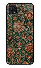 Green Pataka Samsung A22 5G Glass Case