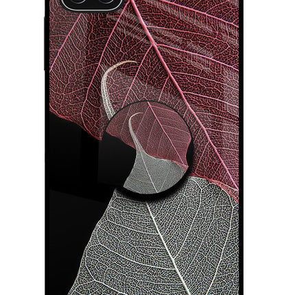 Leaf Pattern Samsung A22 5G Glass Case