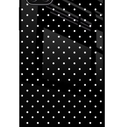 White Dots Samsung A22 5G Glass Case