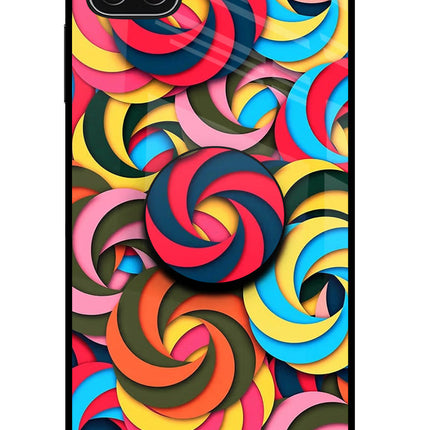 Spiral Pattern Samsung A22 5G Glass Case