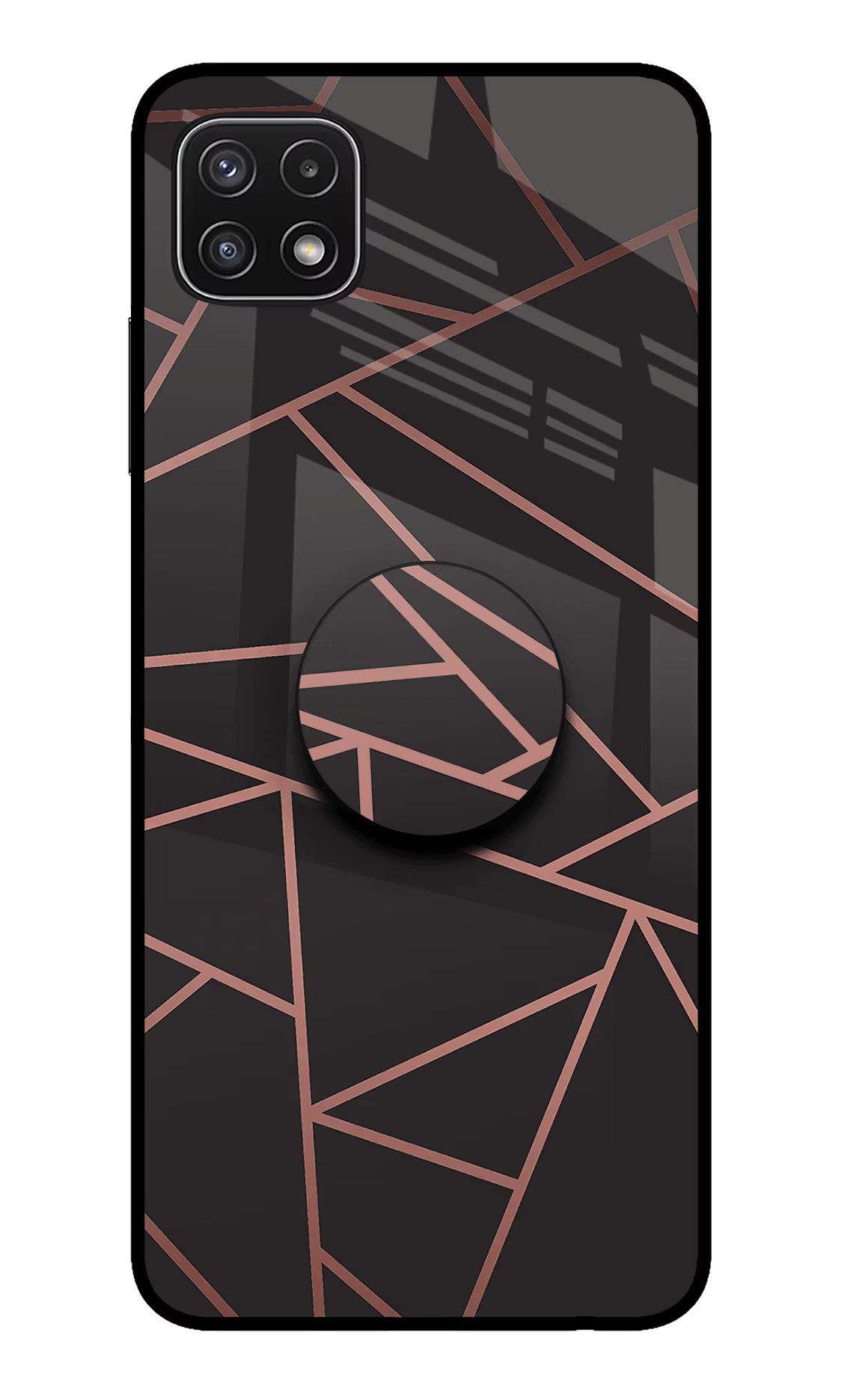 Geometric Pattern Samsung A22 5G Glass Case