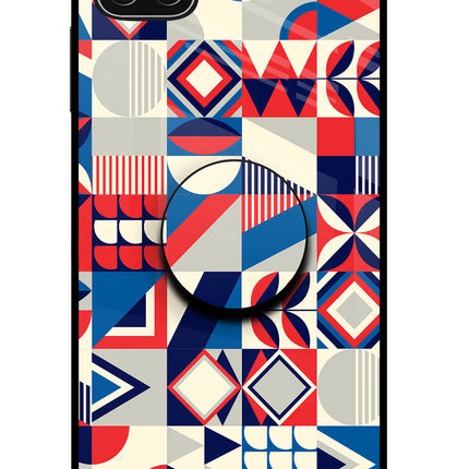 Colorful Pattern Samsung A22 5G Glass Case