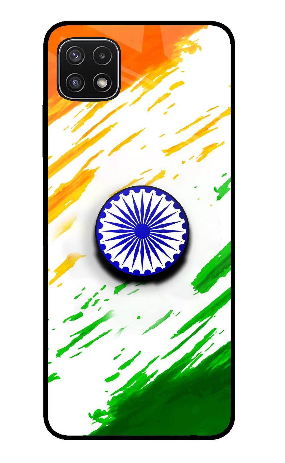 Indian Flag Ashoka Chakra Samsung A22 5G Pop Case by Casekaro