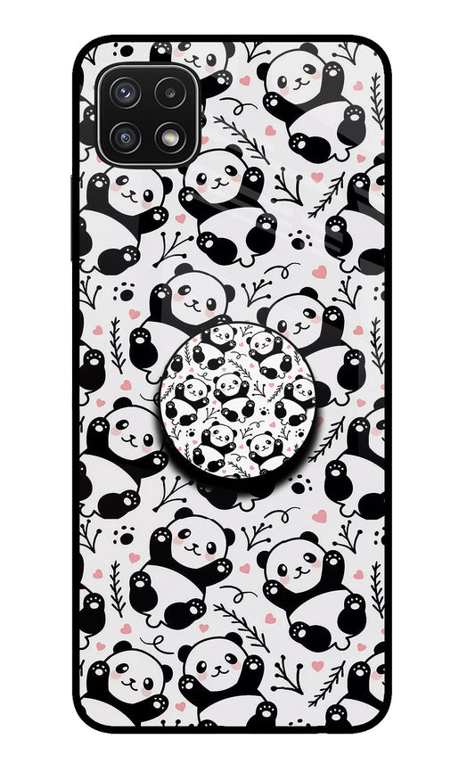 Cute Panda Samsung A22 5G Glass Case