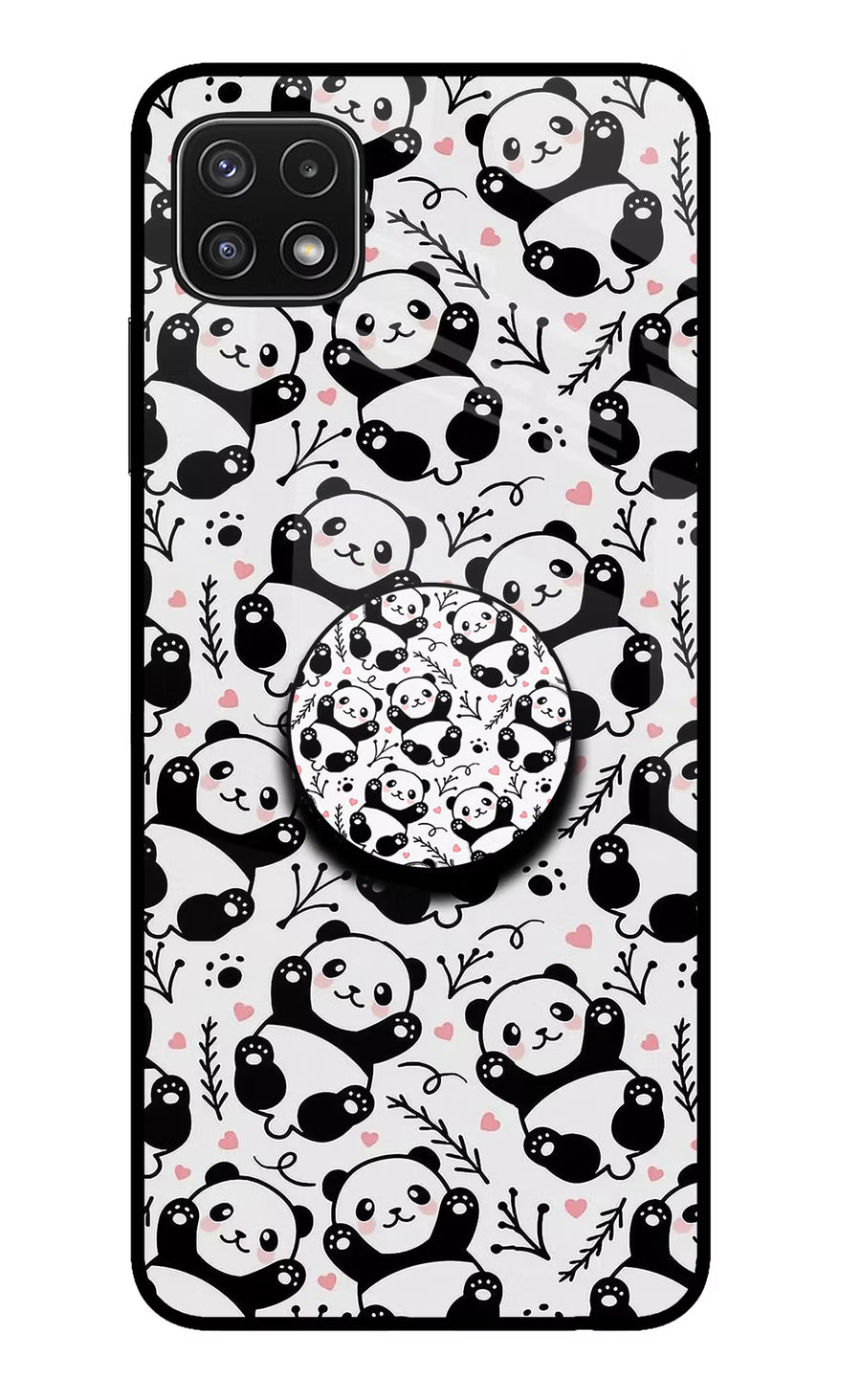 Cute Panda Samsung A22 5G Pop Case, Glass case