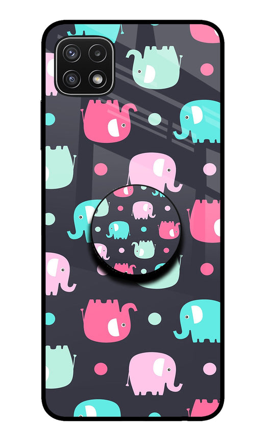 Baby Elephants Samsung A22 5G Glass Case