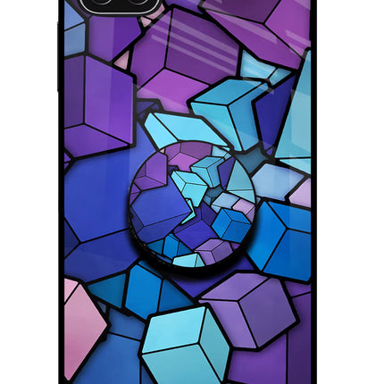 Cubic Abstract Samsung A22 5G Glass Case