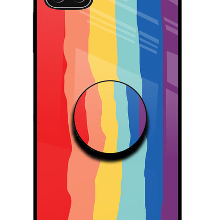 Rainbow Samsung A22 5G Glass Case