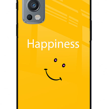 Happiness With Smiley OnePlus Nord 2 5G Glass Case