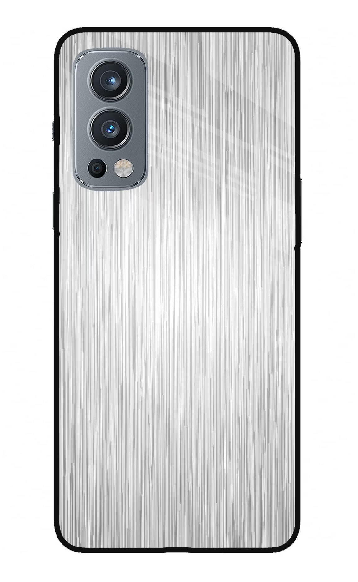 Wooden Grey Texture OnePlus Nord 2 5G Glass Case Back Cover by Casekaro