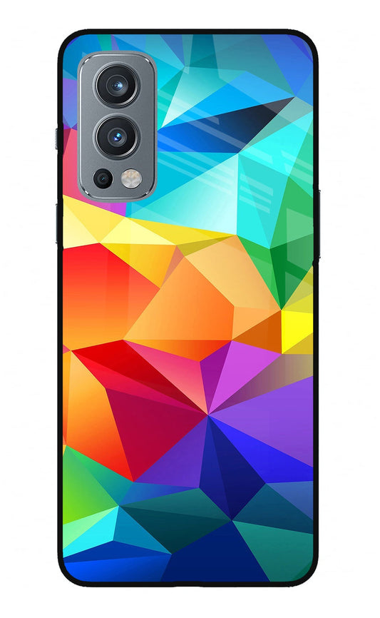 Abstract Pattern OnePlus Nord 2 5G Glass Case