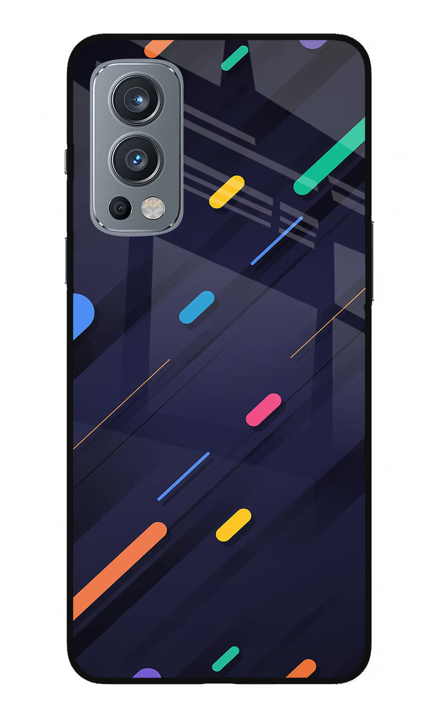 Abstract Design OnePlus Nord 2 5G Back Cover, Glass case