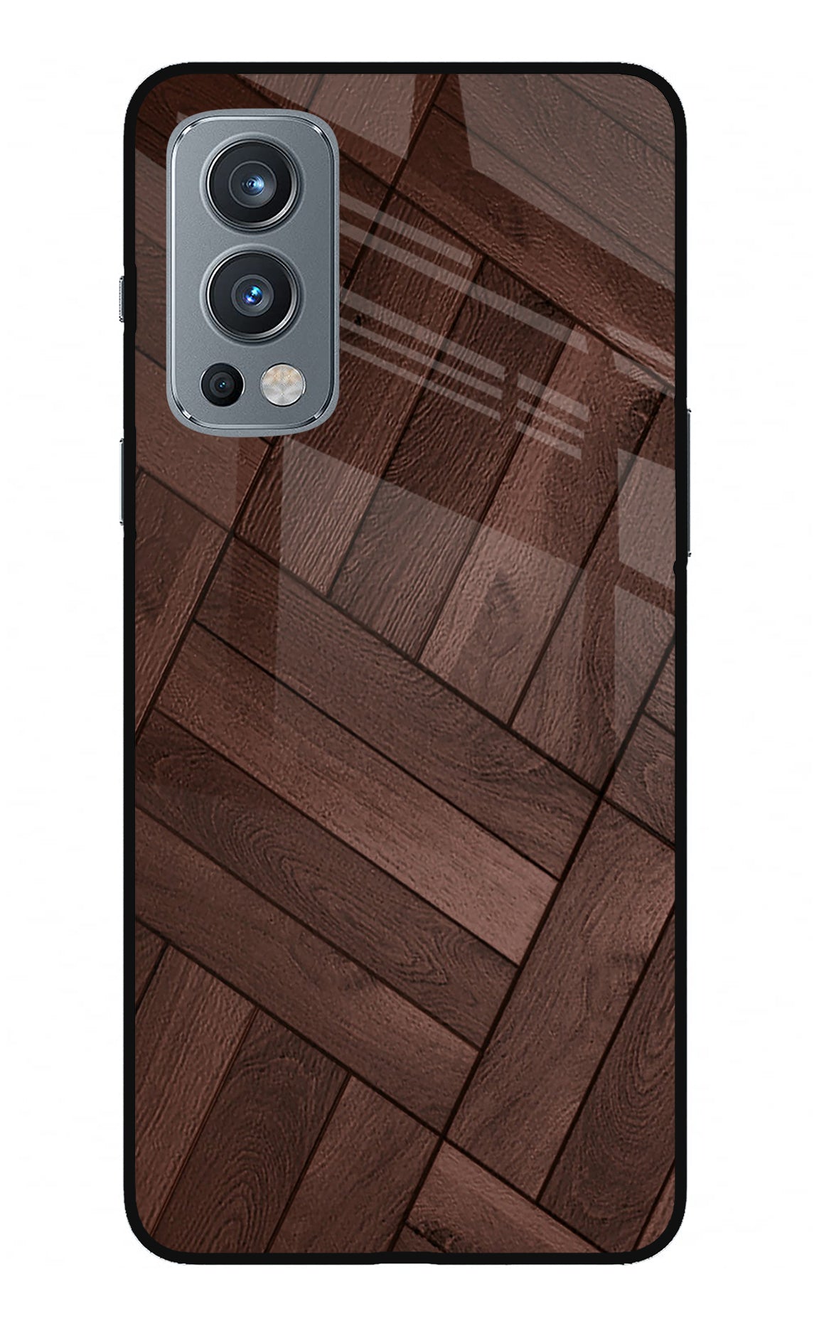 Wooden Texture Design OnePlus Nord 2 5G Back Cover