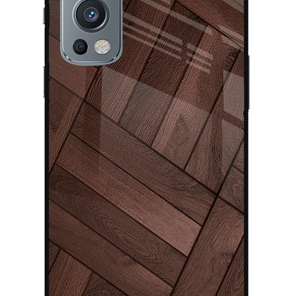 Wooden Texture Design OnePlus Nord 2 5G Glass Case