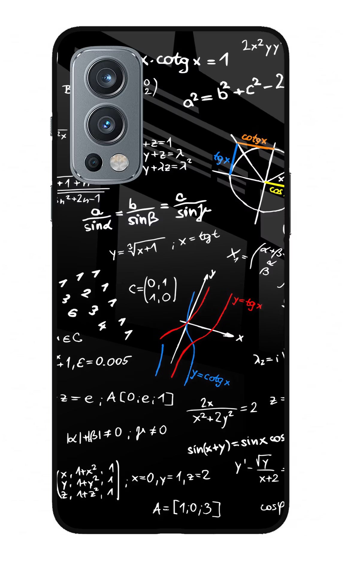Mathematics Formula OnePlus Nord 2 5G Glass Case Back Cover by Casekaro
