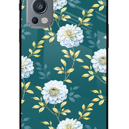 Flowers OnePlus Nord 2 5G Glass Case