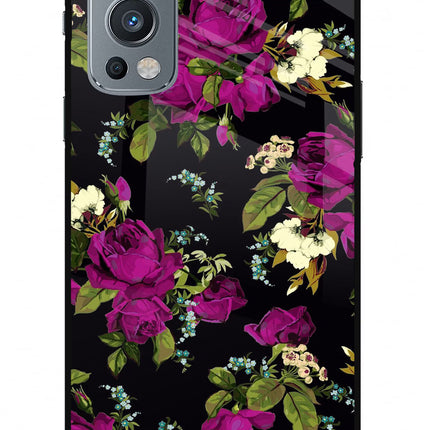 Flowers OnePlus Nord 2 5G Glass Case