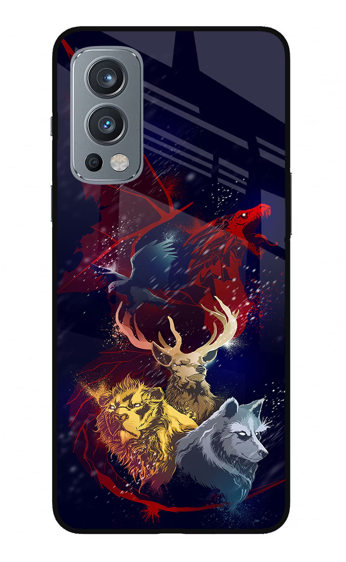 Game Of Thrones OnePlus Nord 2 5G Glass Case Back Cover by Casekaro