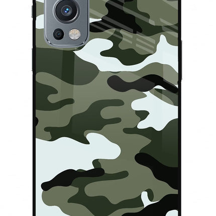 Camouflage OnePlus Nord 2 5G Glass Case