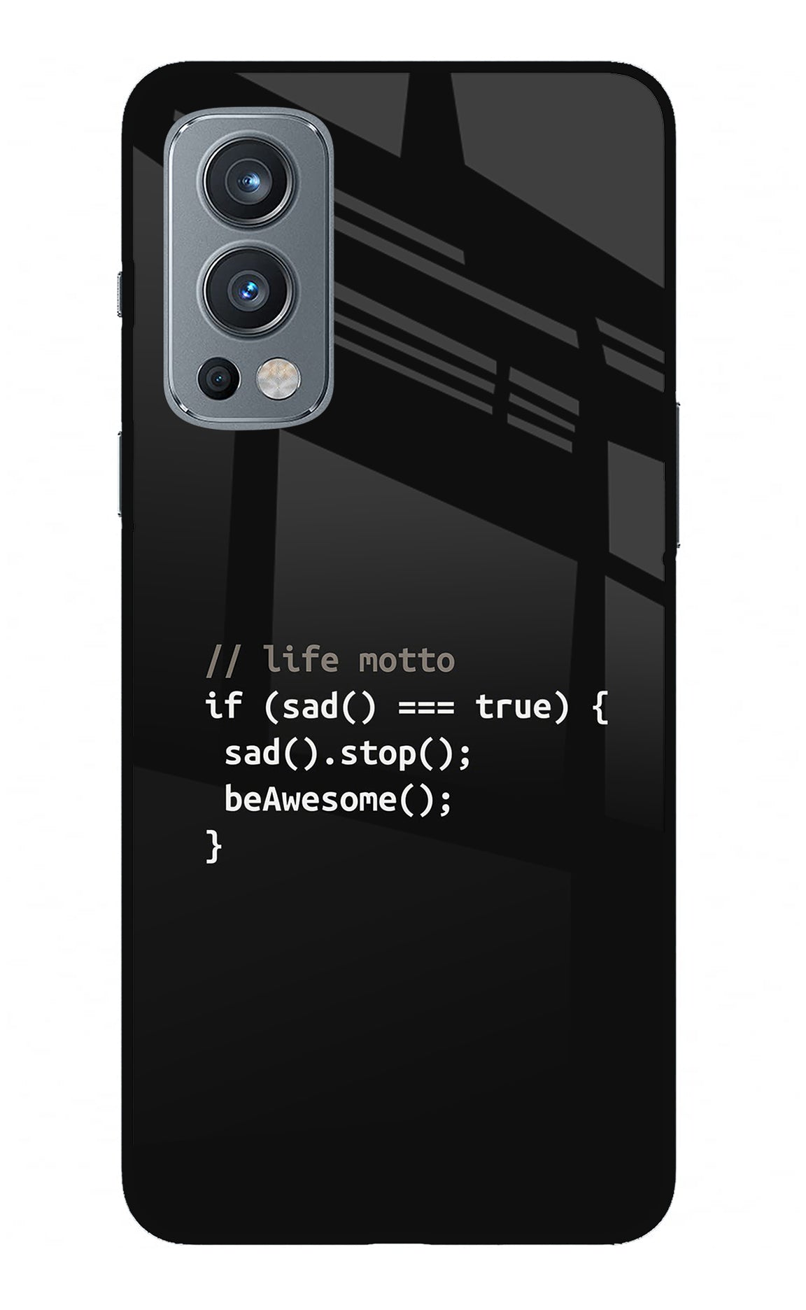 Life Motto Code OnePlus Nord 2 5G Glass Case