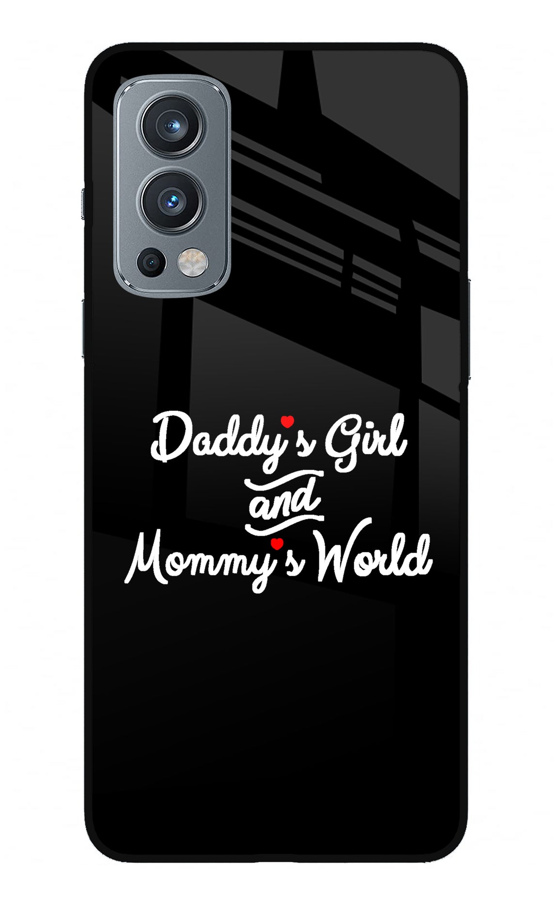 Daddy's Girl and Mommy's World OnePlus Nord 2 5G Glass Case