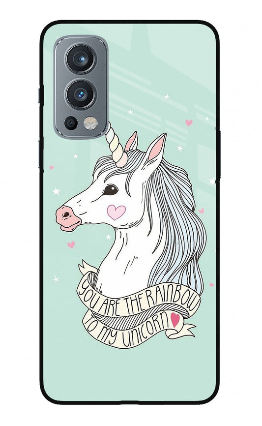 Unicorn Wallpaper OnePlus Nord 2 5G Glass Case