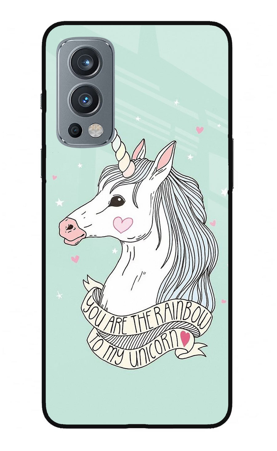 Unicorn Wallpaper OnePlus Nord 2 5G Back Cover, Glass case