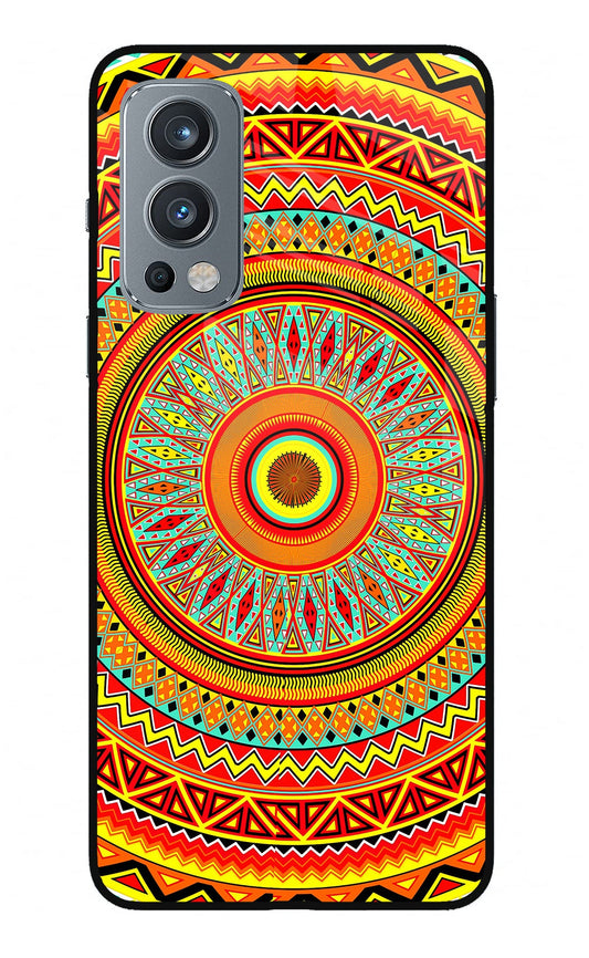 Mandala Pattern OnePlus Nord 2 5G Glass Case