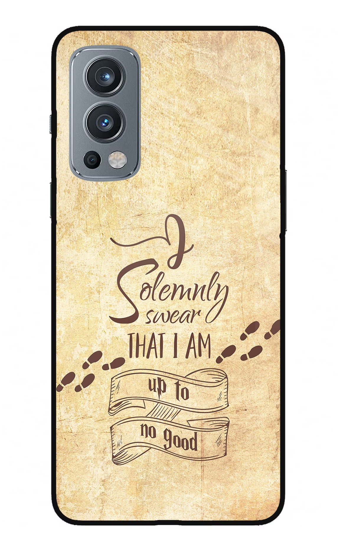 I Solemnly swear that i up to no good OnePlus Nord 2 5G Glass Case Back Cover by Casekaro