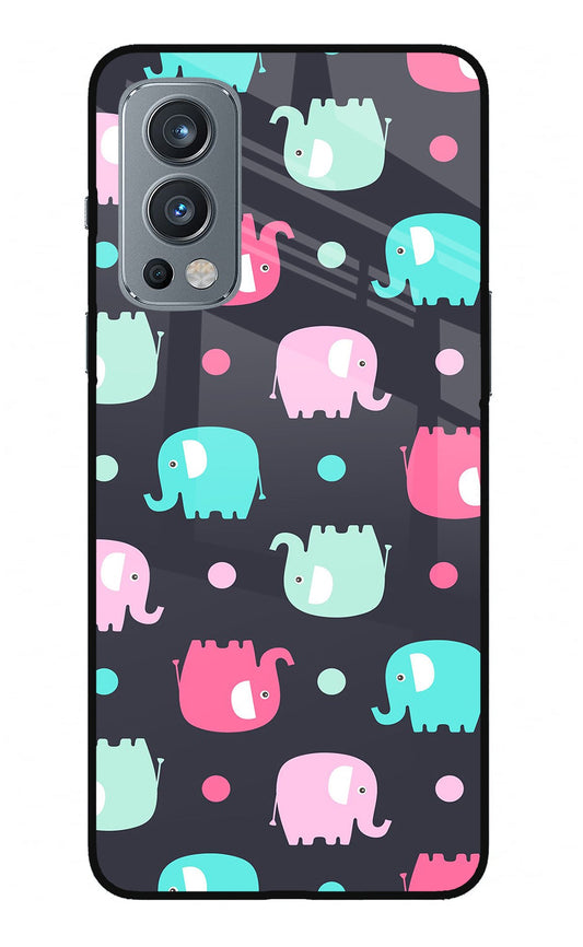 Elephants OnePlus Nord 2 5G Glass Case
