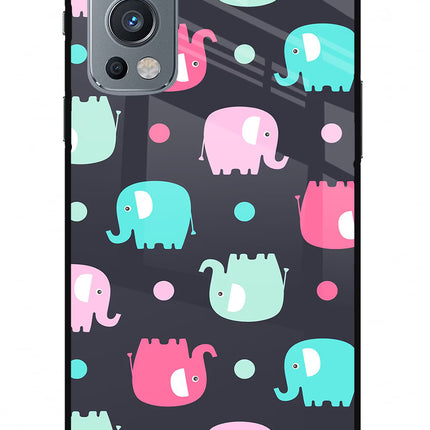 Elephants OnePlus Nord 2 5G Glass Case