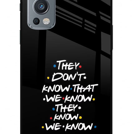 FRIENDS Dialogue OnePlus Nord 2 5G Glass Case