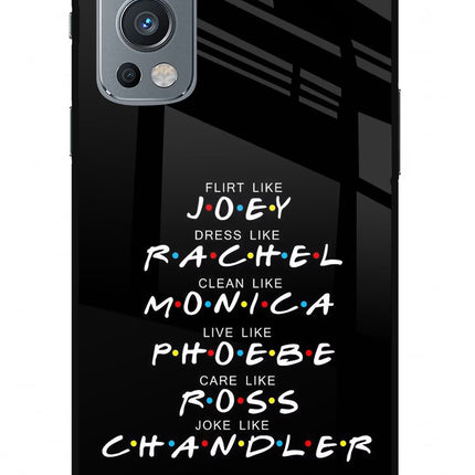 FRIENDS Character OnePlus Nord 2 5G Glass Case