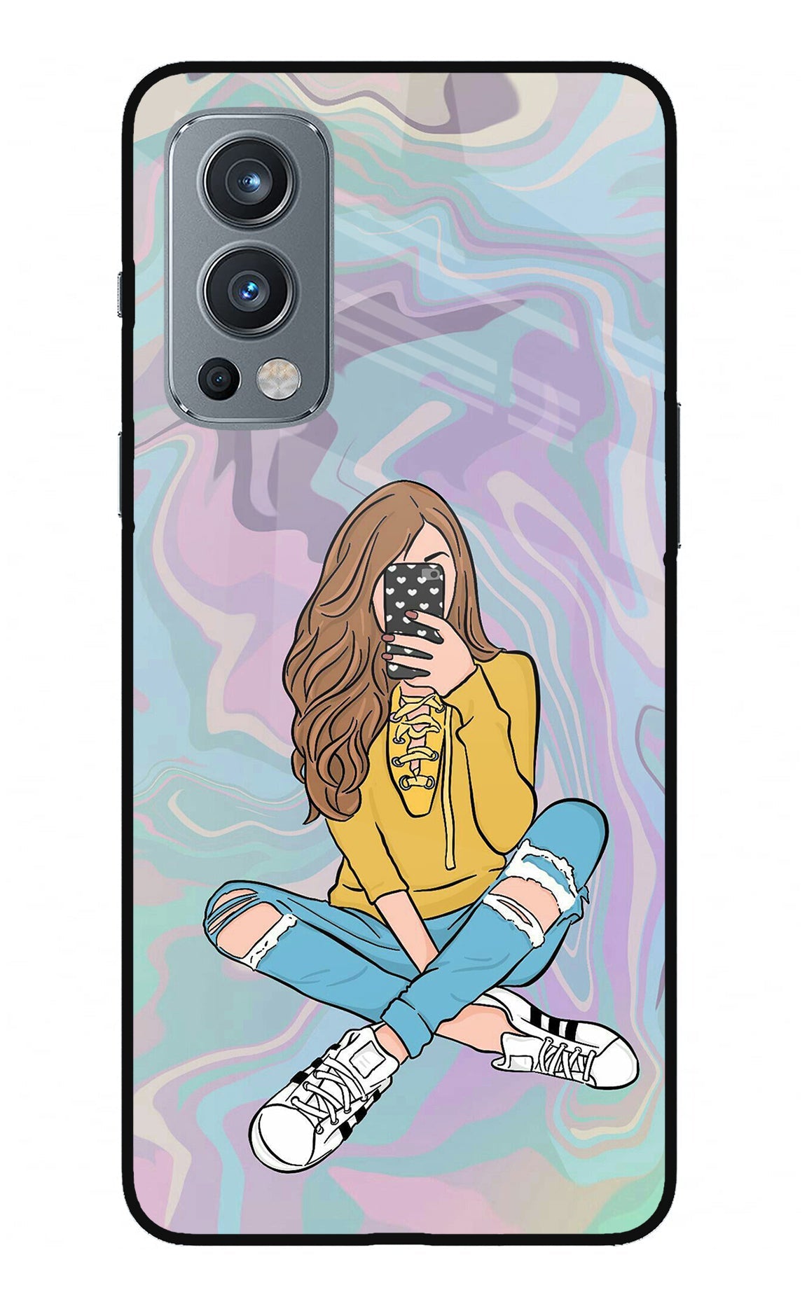 Selfie Girl OnePlus Nord 2 5G Back Cover