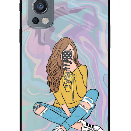 Selfie Girl OnePlus Nord 2 5G Glass Case