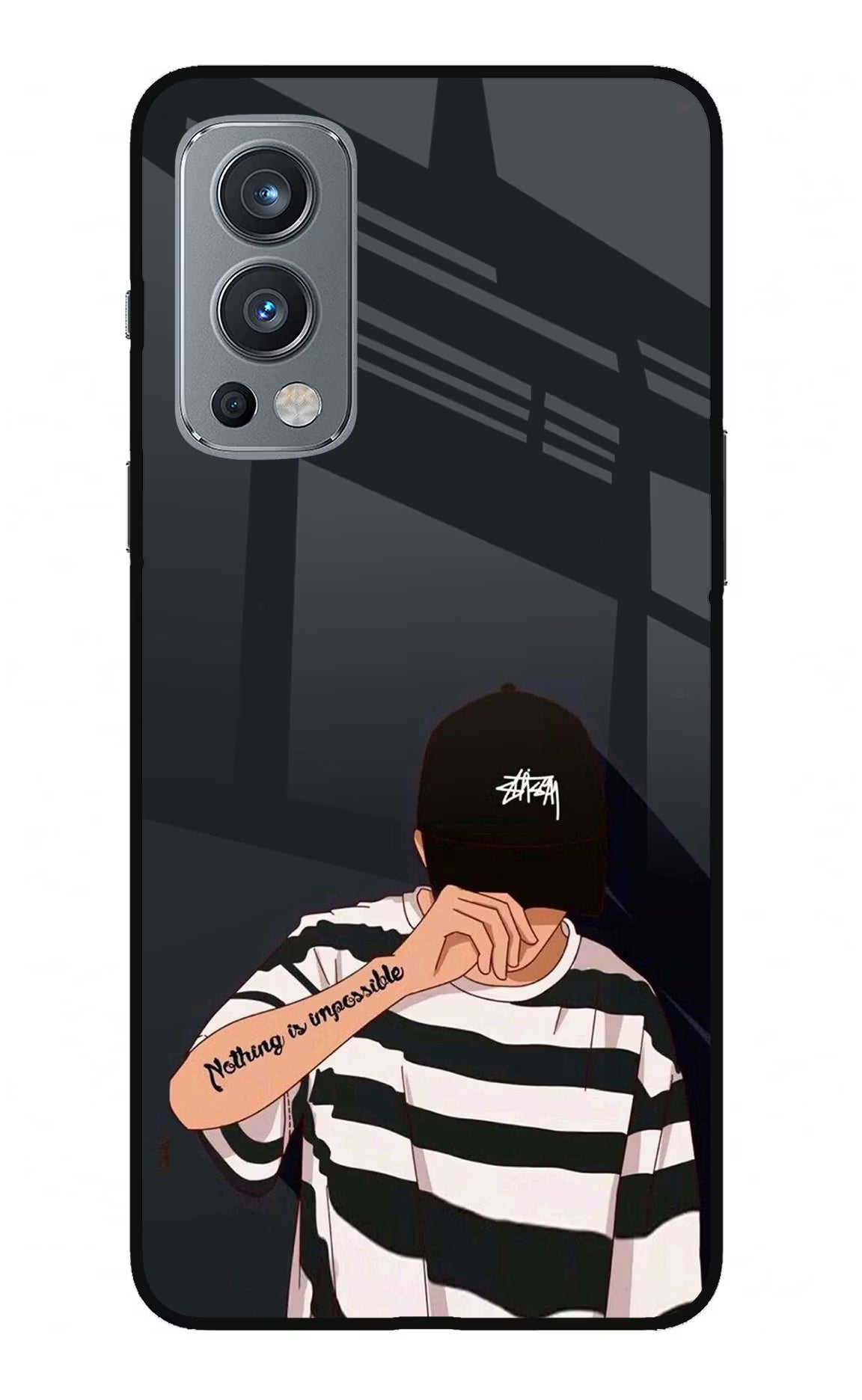 Aesthetic Boy OnePlus Nord 2 5G Glass Case Back Cover by Casekaro
