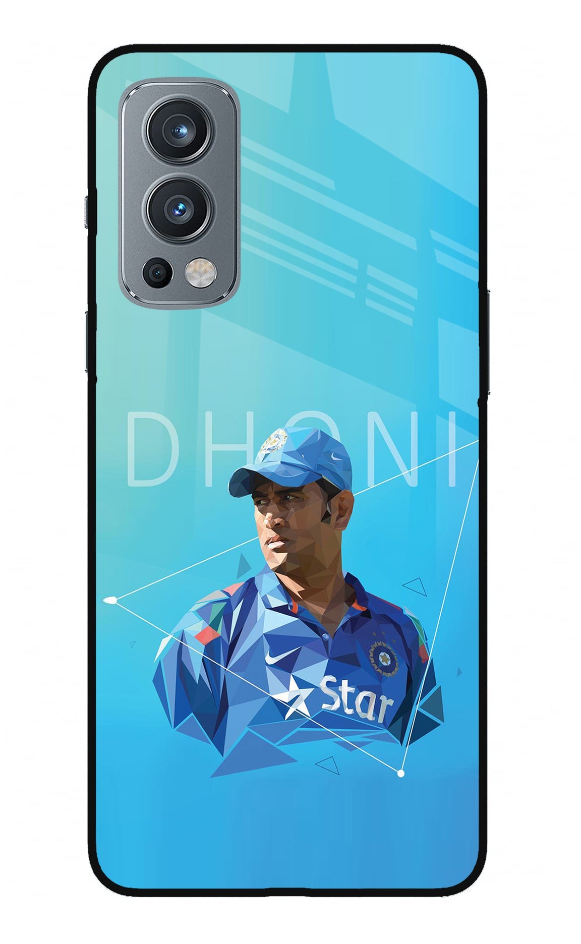 Dhoni Artwork OnePlus Nord 2 5G Glass Case