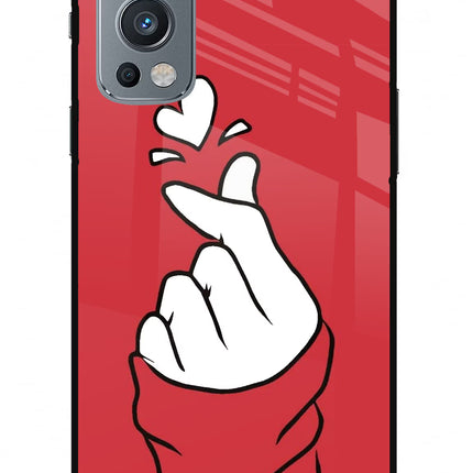 Korean Love Sign OnePlus Nord 2 5G Glass Case