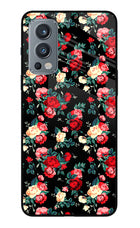Rose Pattern OnePlus Nord 2 5G Glass Case