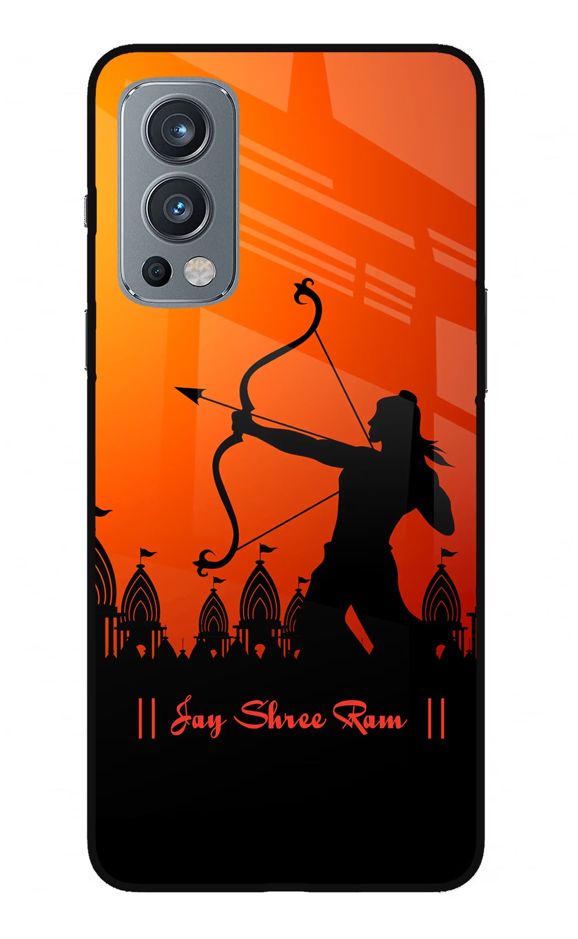Lord Ram - 4 OnePlus Nord 2 5G Glass Case Back Cover by Casekaro