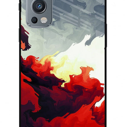 Fire Cloud OnePlus Nord 2 5G Glass Case