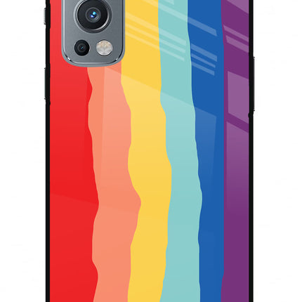 Rainbow OnePlus Nord 2 5G Glass Case