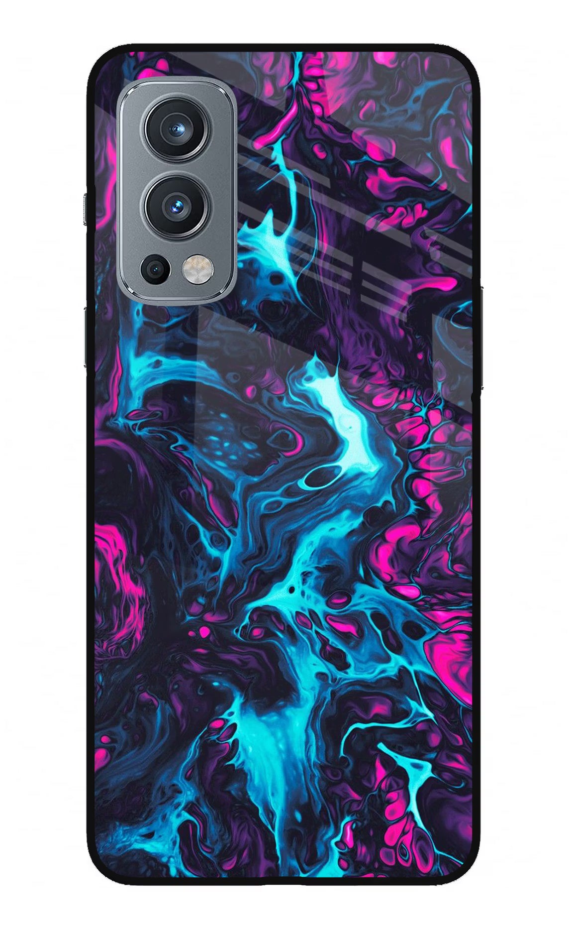 Abstract OnePlus Nord 2 5G Glass Case Back Cover by Casekaro