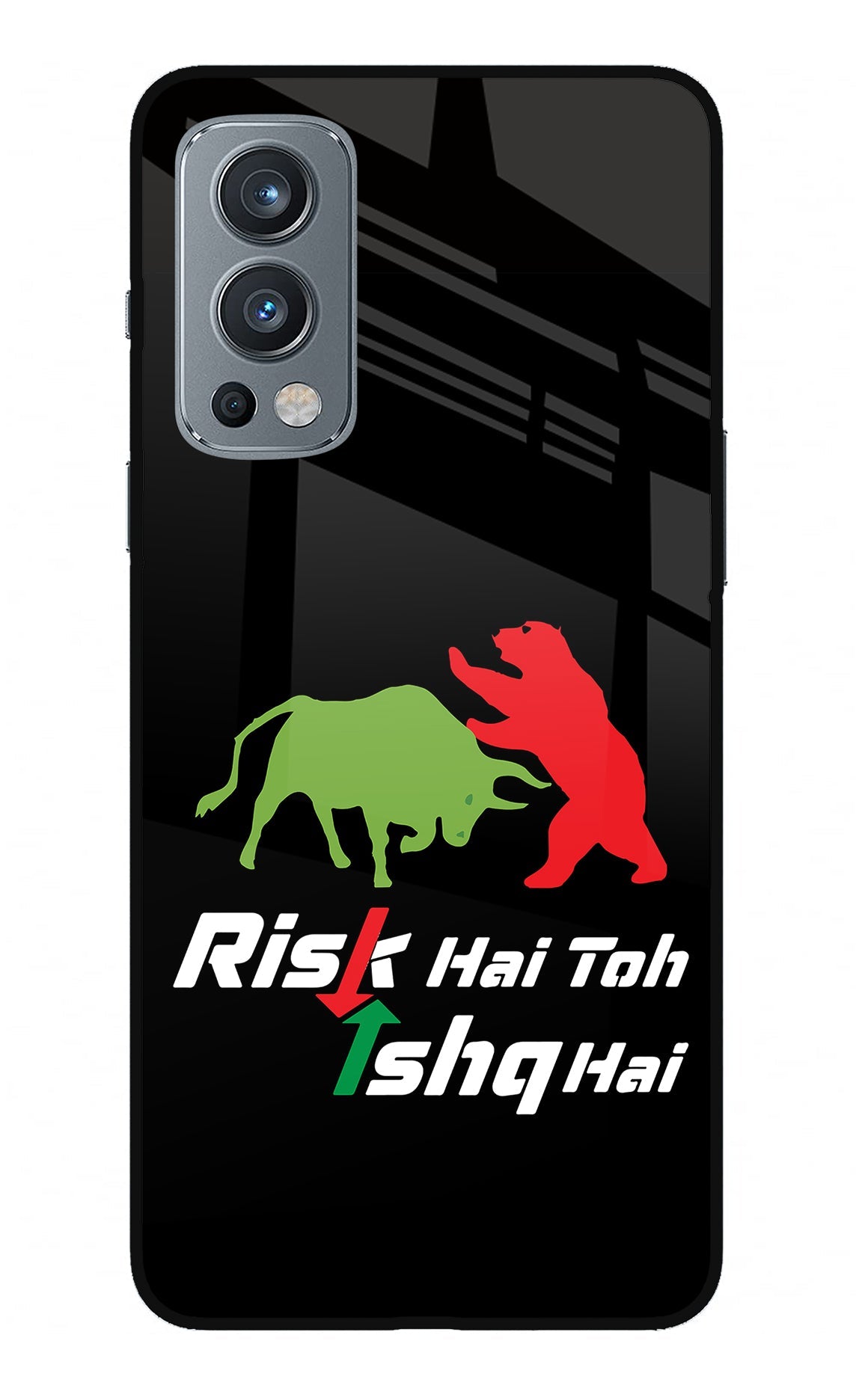 Risk Hai Toh Ishq Hai OnePlus Nord 2 5G Glass Case