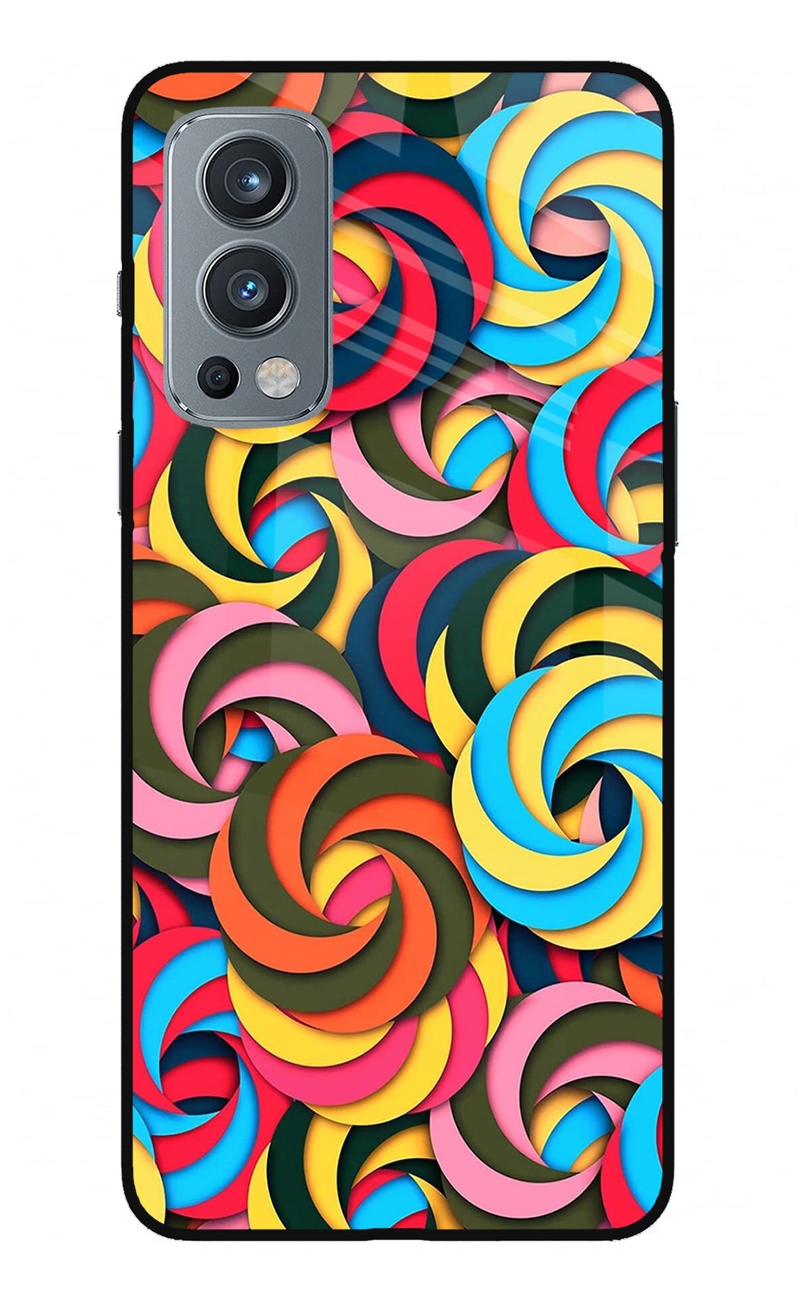 Spiral Pattern OnePlus Nord 2 5G Back Cover