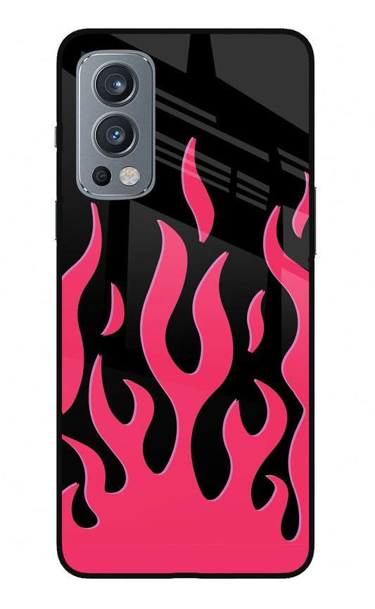 Fire Flames OnePlus Nord 2 5G Glass Case